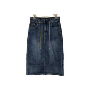 Women's Denim Maxi Skirt Sz 29 Med Long A-Line Stretch Coastal Cowgirl Western